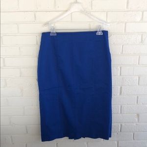 Sharagano Royal Blue Stretch Pencil Skirt 12